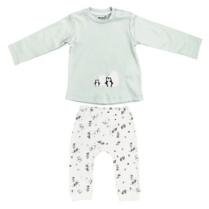 Biorganic Frozen Penguins 2'li Bebek Takımı 59671 Nil-Ekru