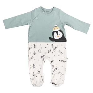 Biorganic Frozen Penguins Bebek Pijama Takımı 59672 Nil-Ekru