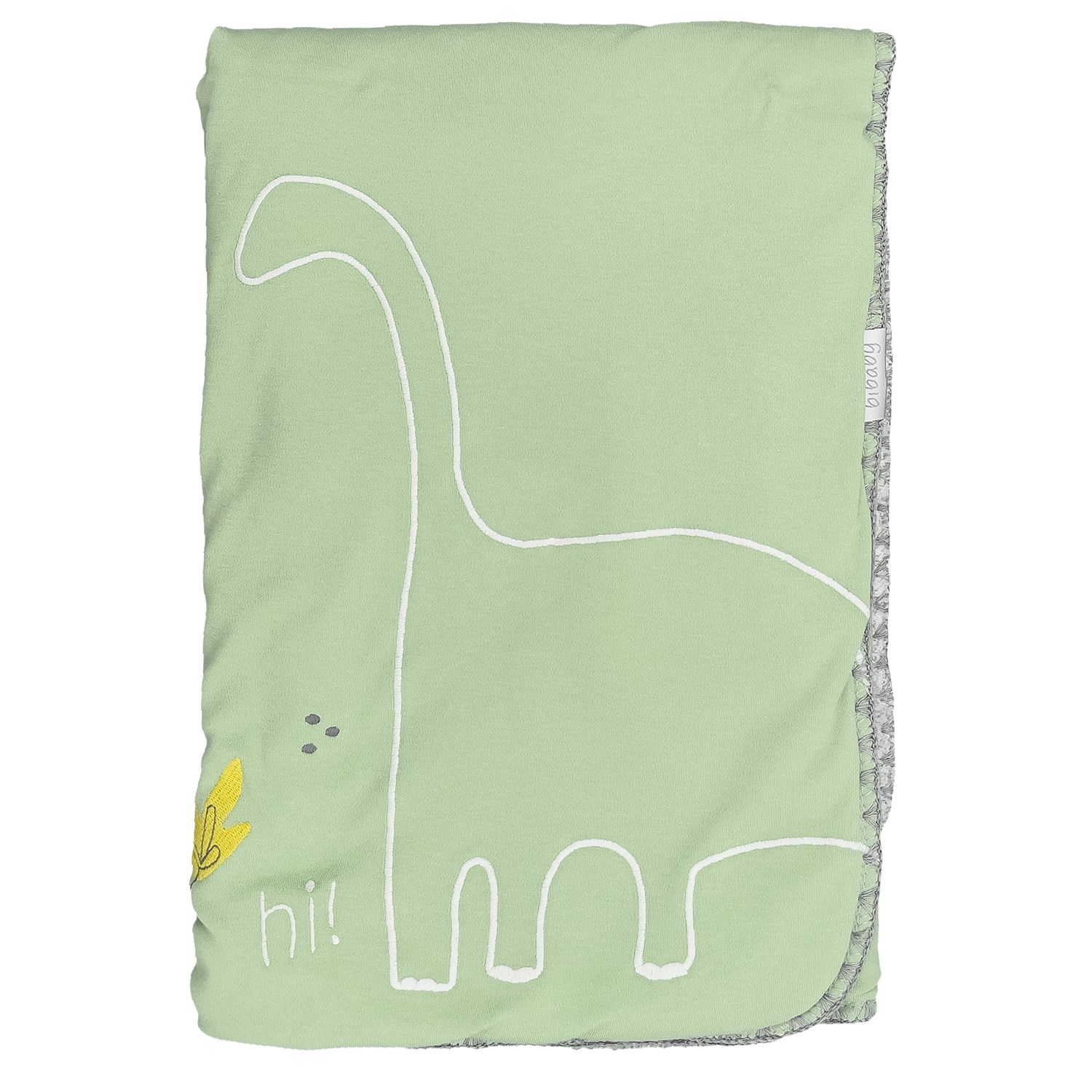 Bibaby Gamer Dinosaurs Bebek Battaniyesi 85x90 Cm 64517 Yeşil-Gri