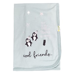 Biorganic Frozen Penguins Bebek Battaniyesi 85x90 Cm 64521 Nil-Ekru