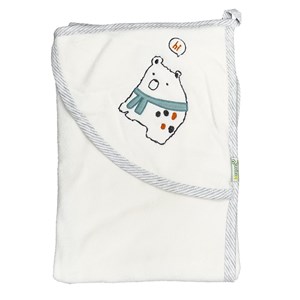 Biorganic Baby Friends Bebek Havlusu 85x90 Cm 66303 Ekru-Karmelanj
