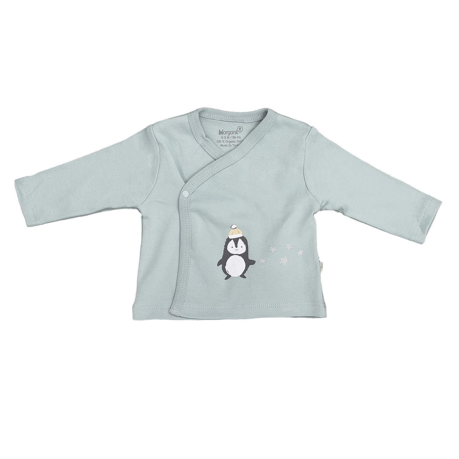 Biorganic Frozen Penguins 3'lü Bebek Zıbın Seti 73247 Nil-Ekru