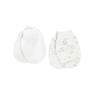 Bibaby 2'li Bebek Eldiveni 55849 Beyaz