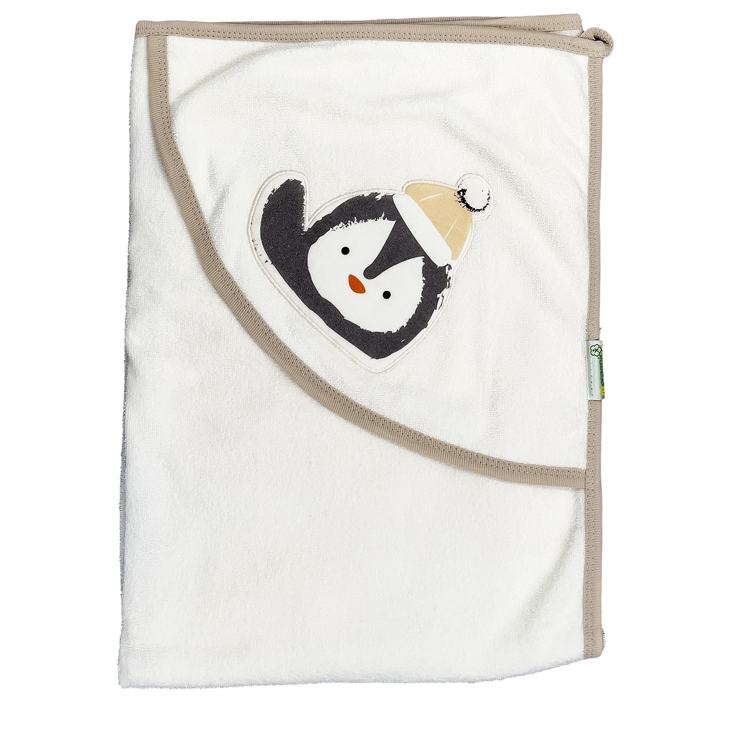 Biorganic Frozen Penguins Bebek Havlusu 85x90 Cm 66295 Bej-Ekru