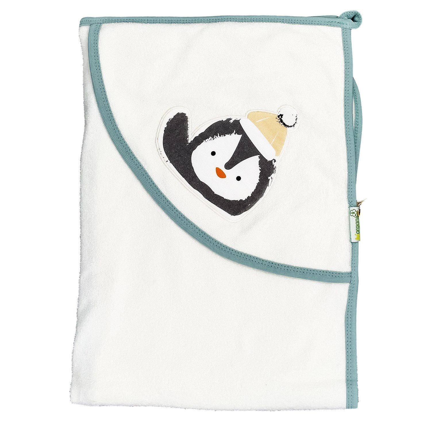 Biorganic Frozen Penguins Bebek Havlusu 85x90 Cm 66295 Nil-Ekru