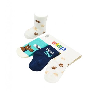 Step Best Dog 3'lü Bebek Çorabı 10153 Çok Renkli