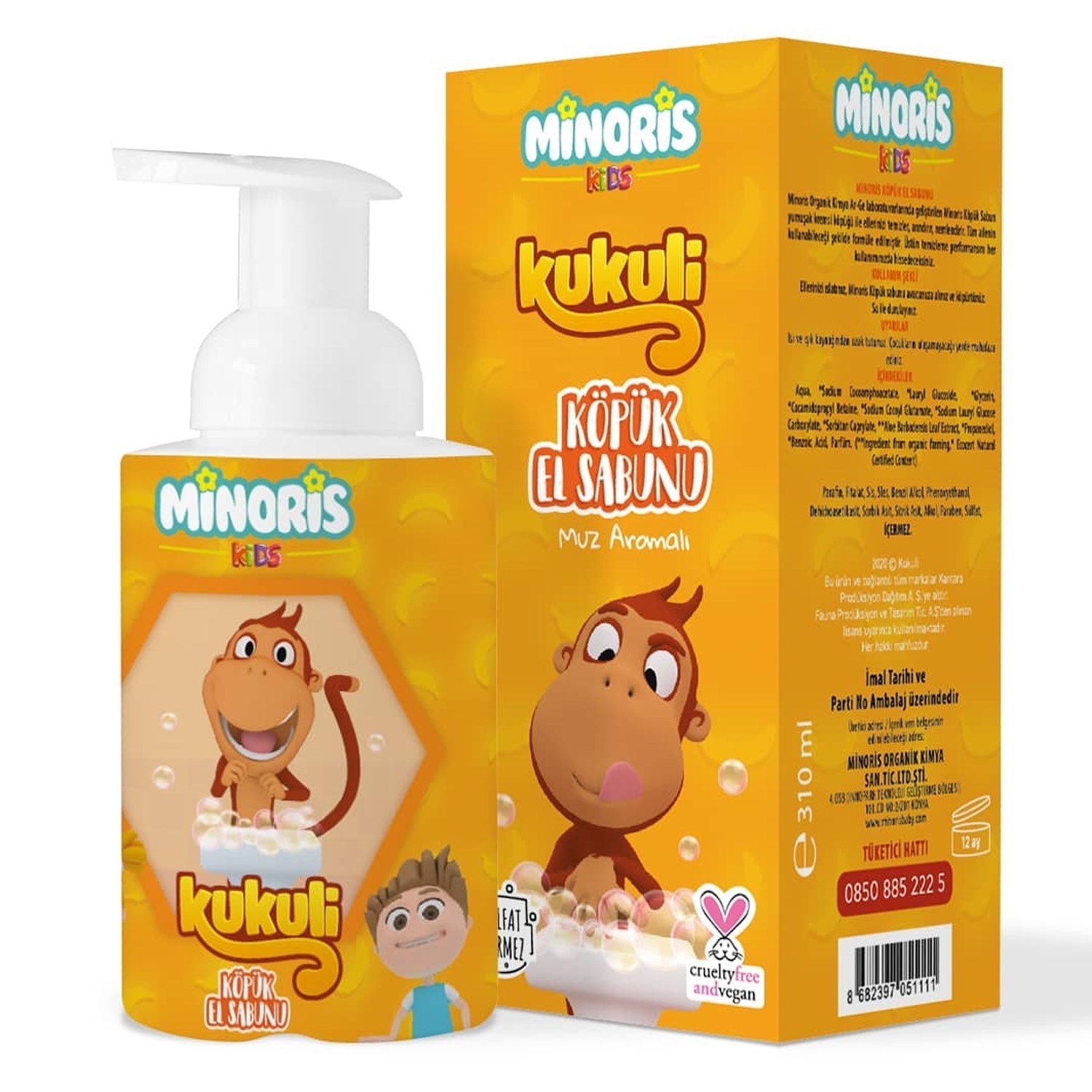 Minoris Kids Kukili Köpük El Sabunu 310 ml 