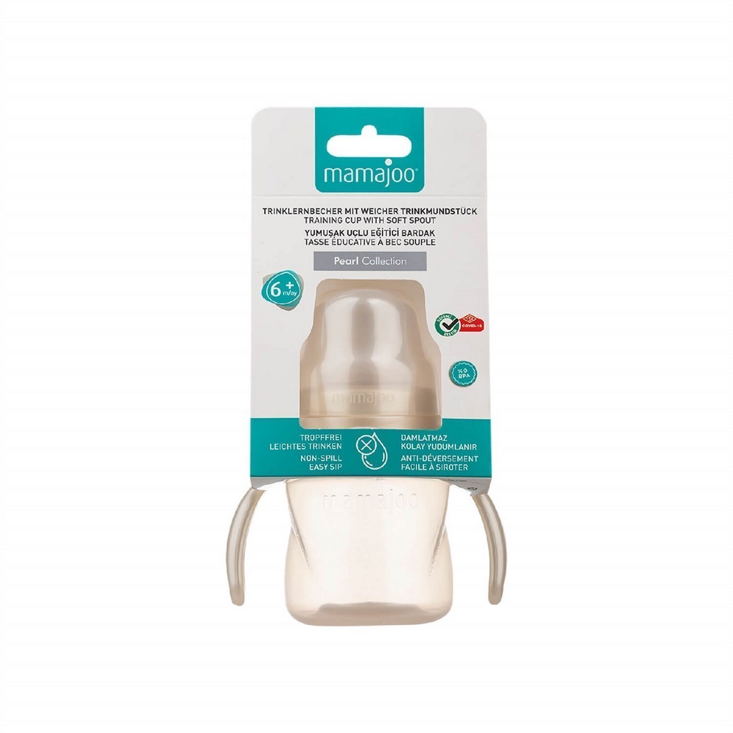 Mamajoo Kulplu Eğitici Bardak 160 ML Pearl