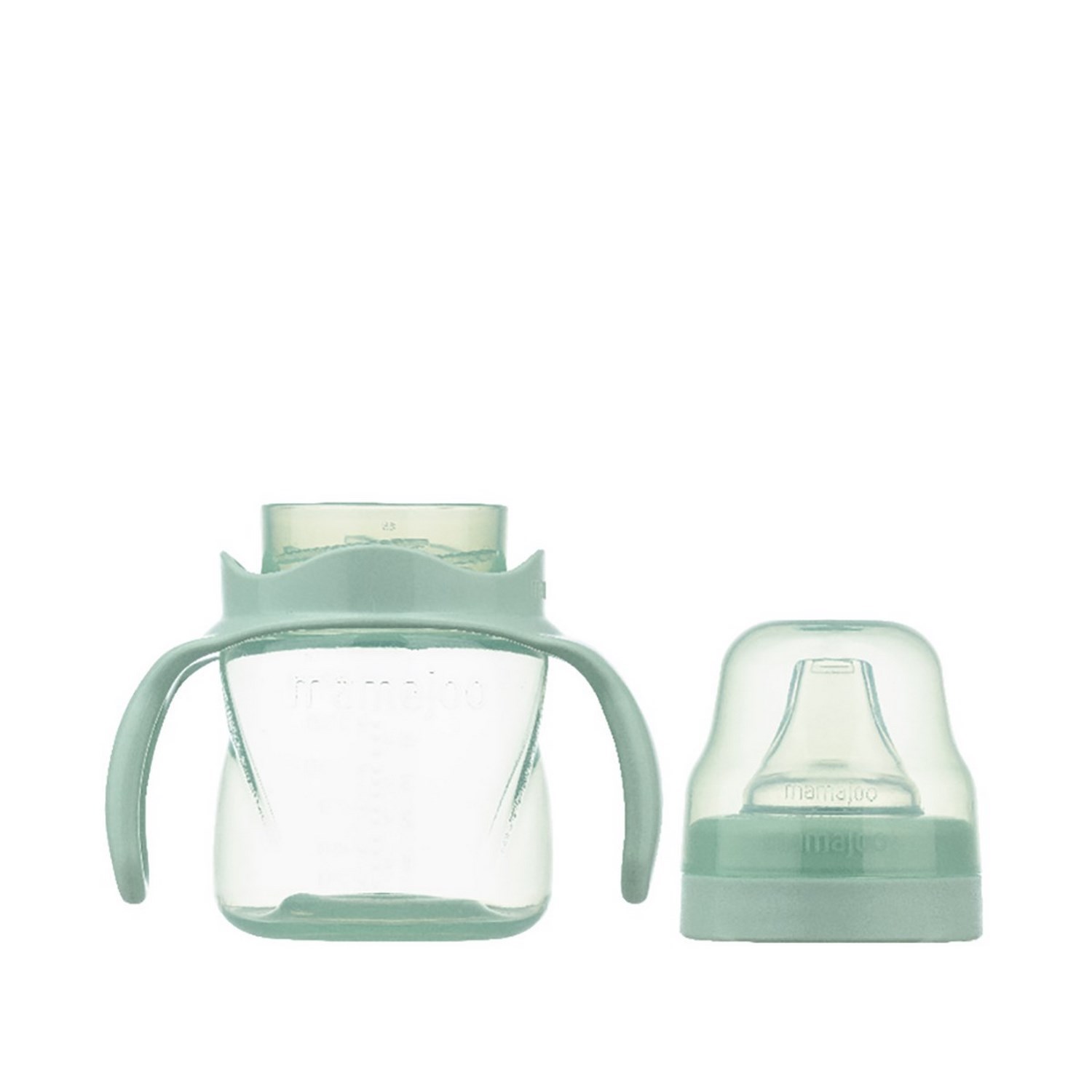 Mamajoo Kulplu Eğitici Bardak 160 ML Powder Green