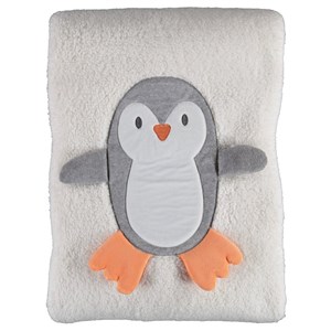 Bibaby Cute Penguins Welsoft Battaniye 88x100 Cm 64523 Ekru