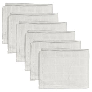 Mynest Müslin Ağız Mendili 6 Parça 25x25 cm 1011 Açık Gri