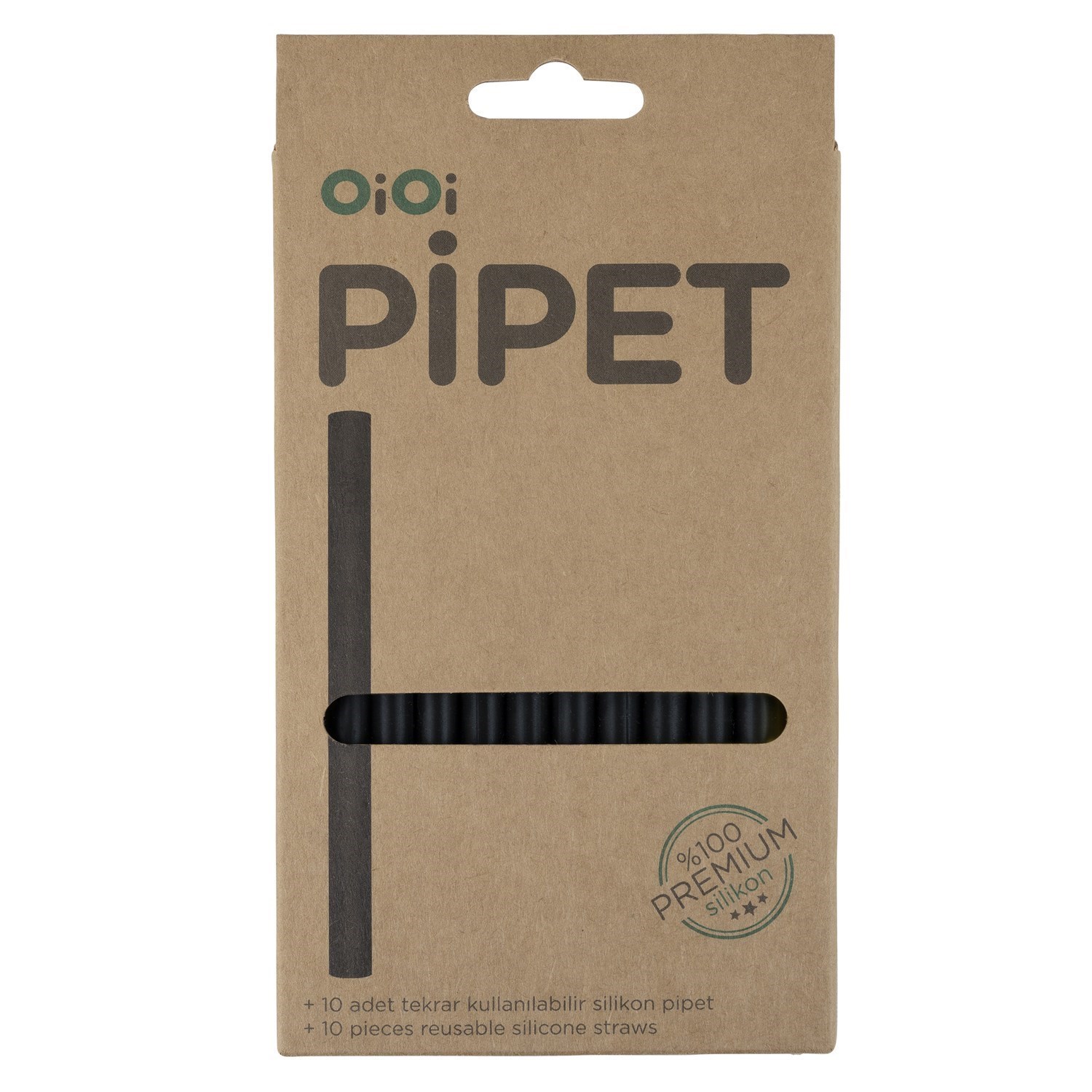 Oioi Silikon Pipet 10'lu 011100 Siyah