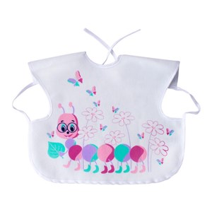 Sevi Bebe Giymeli Mama Önlüğü 20 Beyaz-Pembe