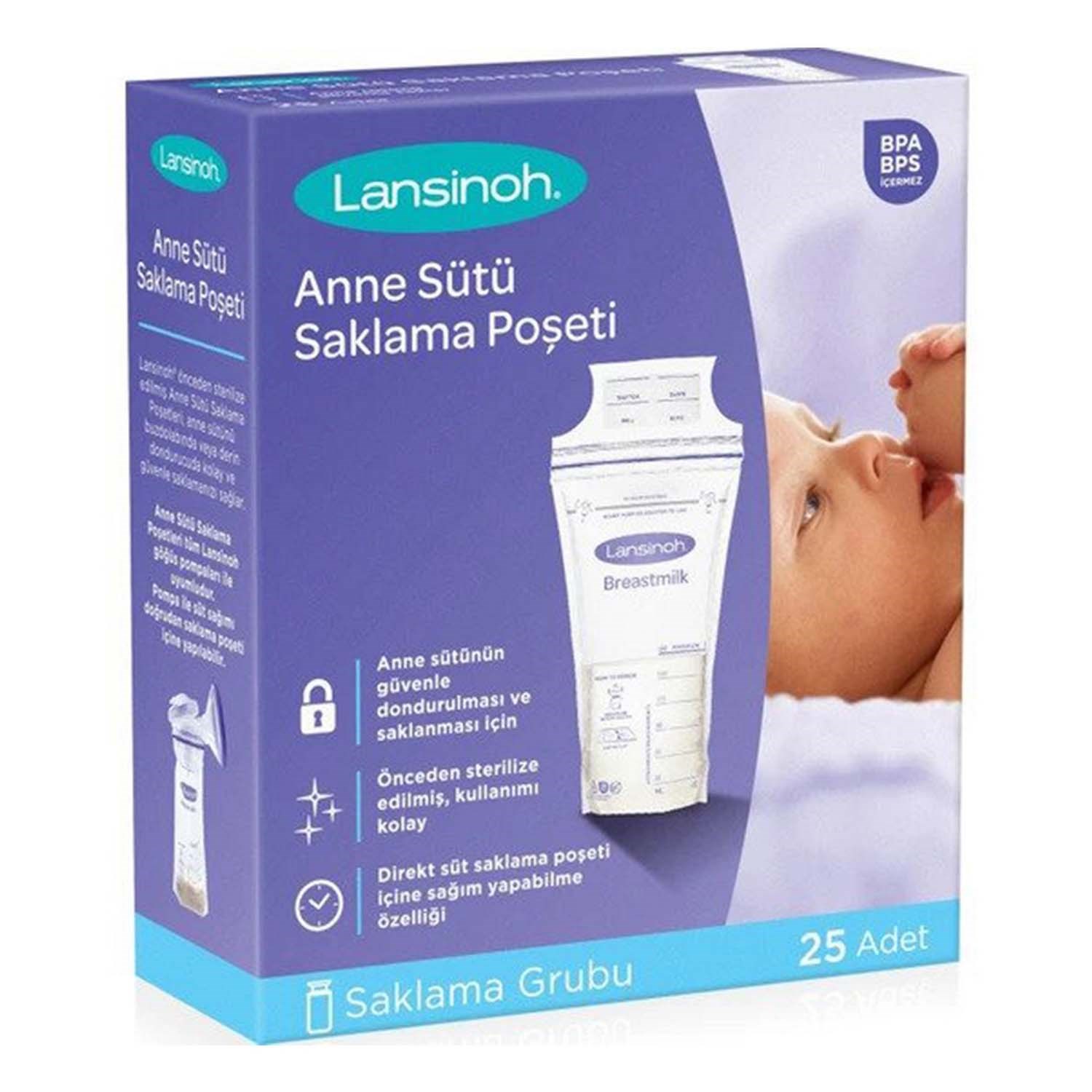 Lansinoh Anne Sütü Saklama Poşeti 25 Adet 