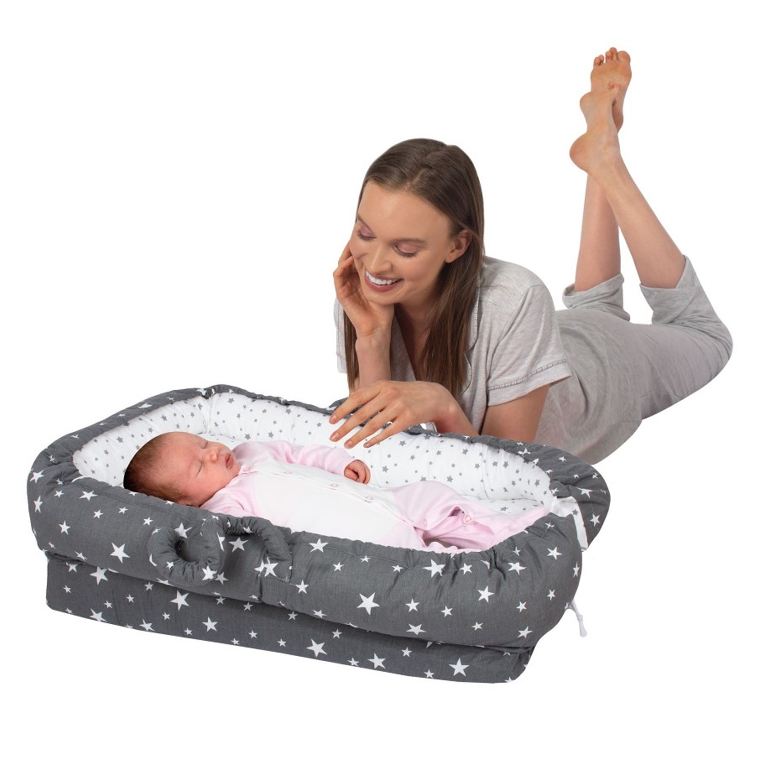 Sevi Bebe Anne Yanı Bebek Reflü Yatağı 273 Gri