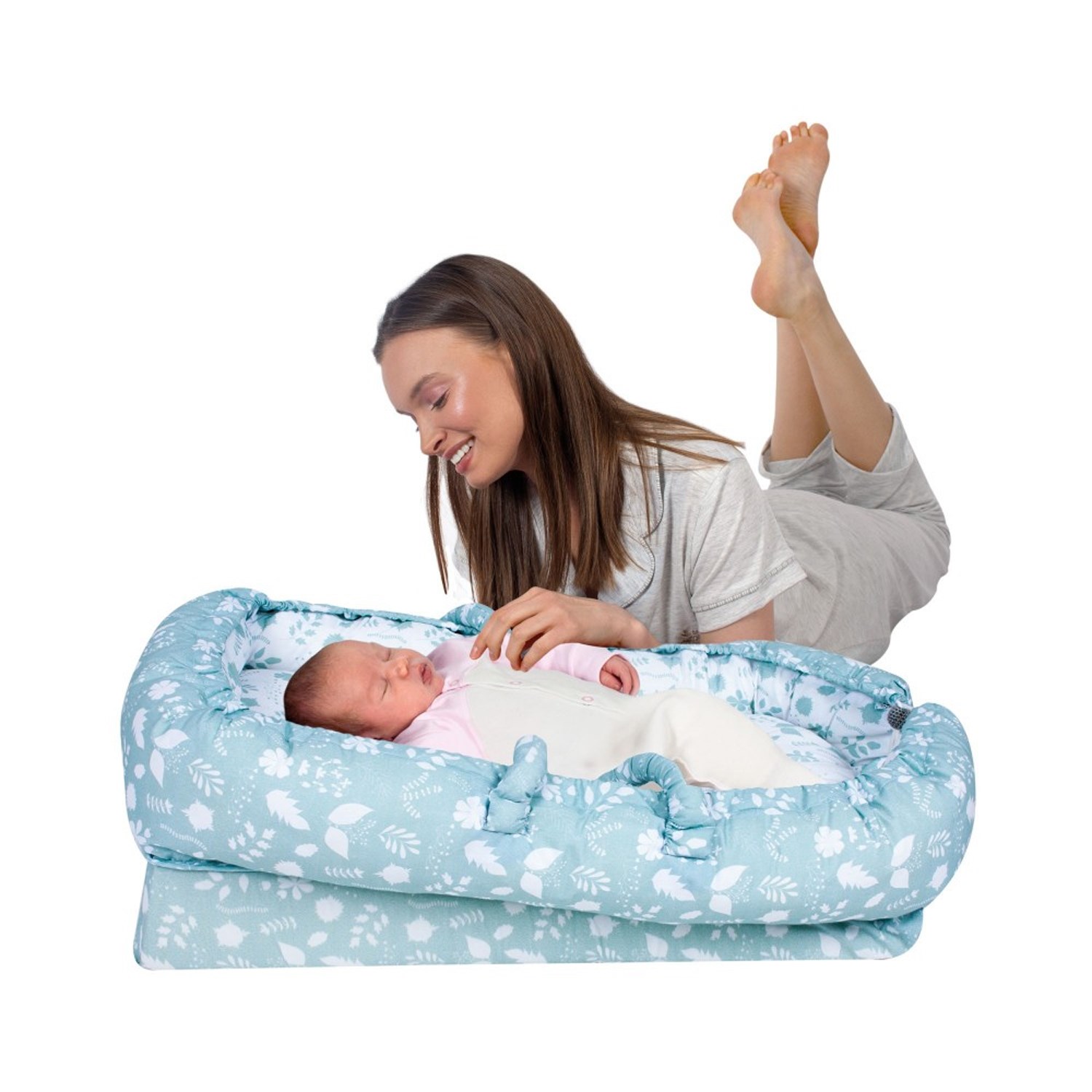 Sevi Bebe Anne Yanı Bebek Reflü Yatağı 40x67 Cm 273 Mint