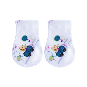 Sevi Bebe Premature Eldiven 531 Beyaz-Lacivert