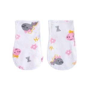 Sevi Bebe Premature Eldiven 531 Beyaz-Pembe