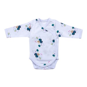 Sevi Bebe Prematüre Önden Açık Body 6938 Beyaz-Lacivert