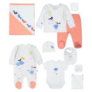Tongs Baby Birds Hastane Çıkışı Seti 10'lu 3312 Turuncu