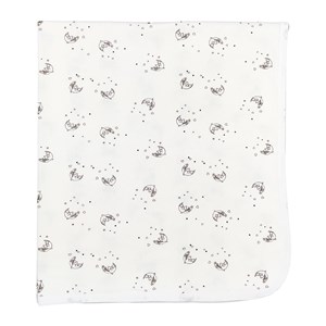 Sebi Bebe Ay Desenli Bebek Battaniyesi 80x90 Cm 1548 Krem-Gri