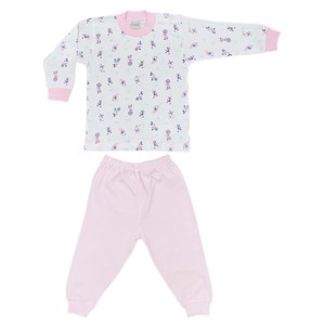 Sebi Bebe Bisikletli Bebek Pijama Takımı 2218 Pembe