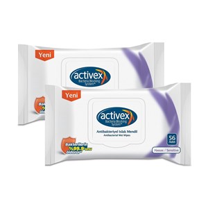 Activex Antibakteriyel Islak Mendil Hassas 2li 