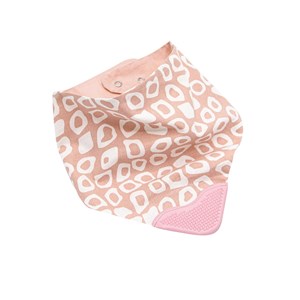 Babyjem Diş Kaşıyıcılı Poplin Fular Önlük 686 Pembe