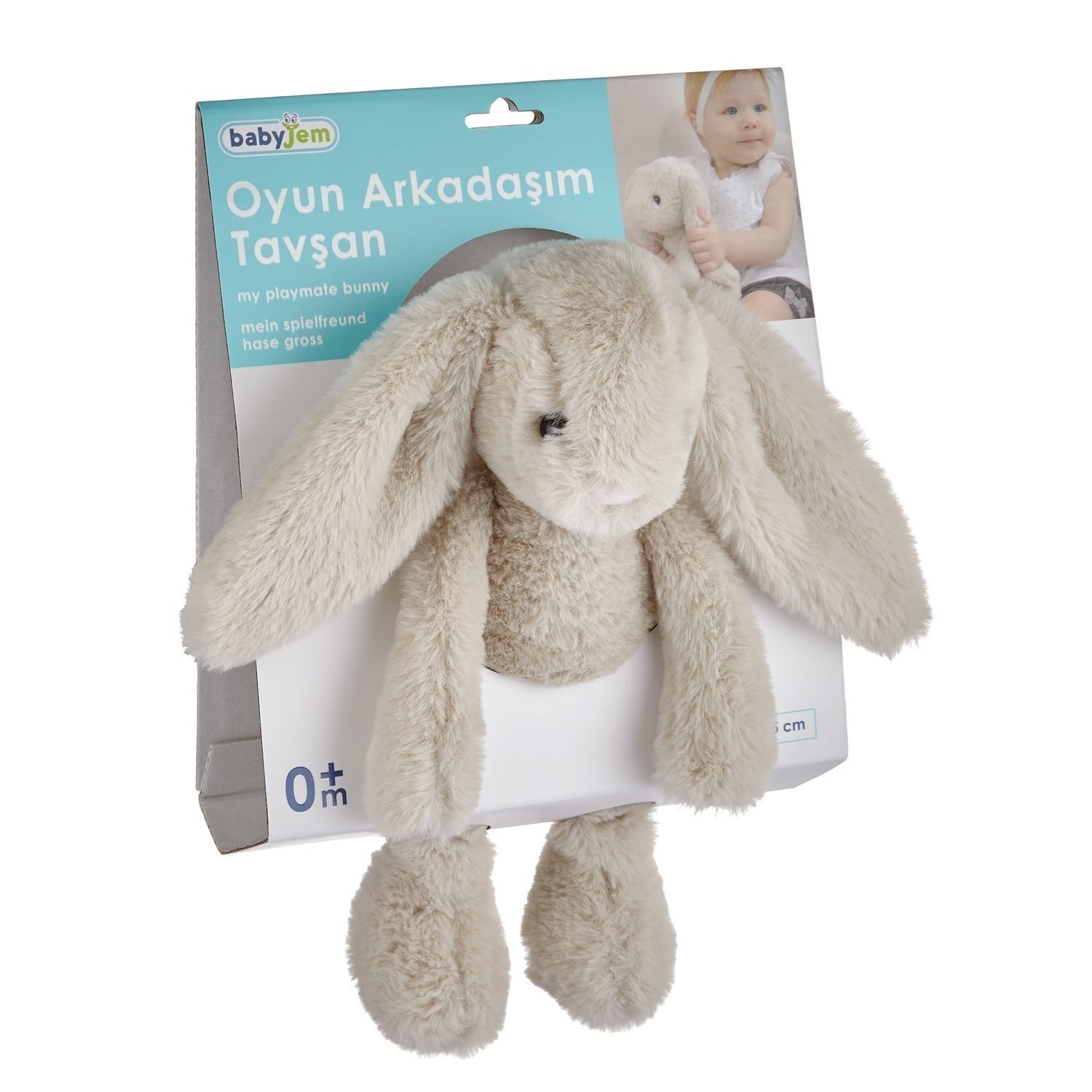 Babyjem Uyku Arkadaşım Uyuyan Tavşan 35 Cm 730 Ekru