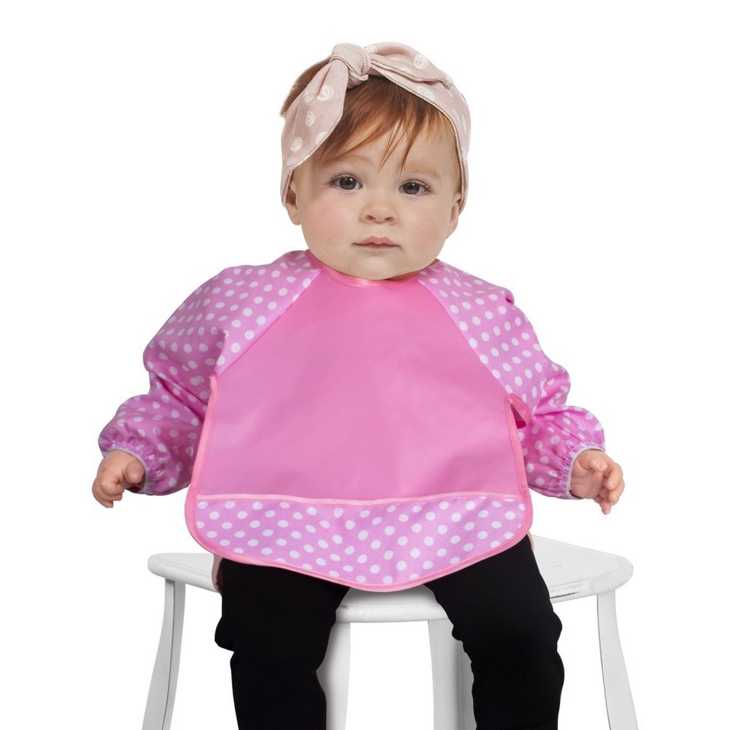 Sevi Bebe Eko Kollu Mama Önlüğü 54 Koyu Pembe