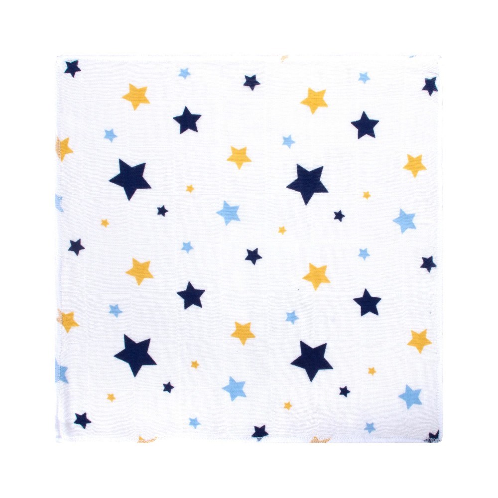 Sevi Bebe 6'lı Müslin Mendil 28x28 Cm 132 Mavi