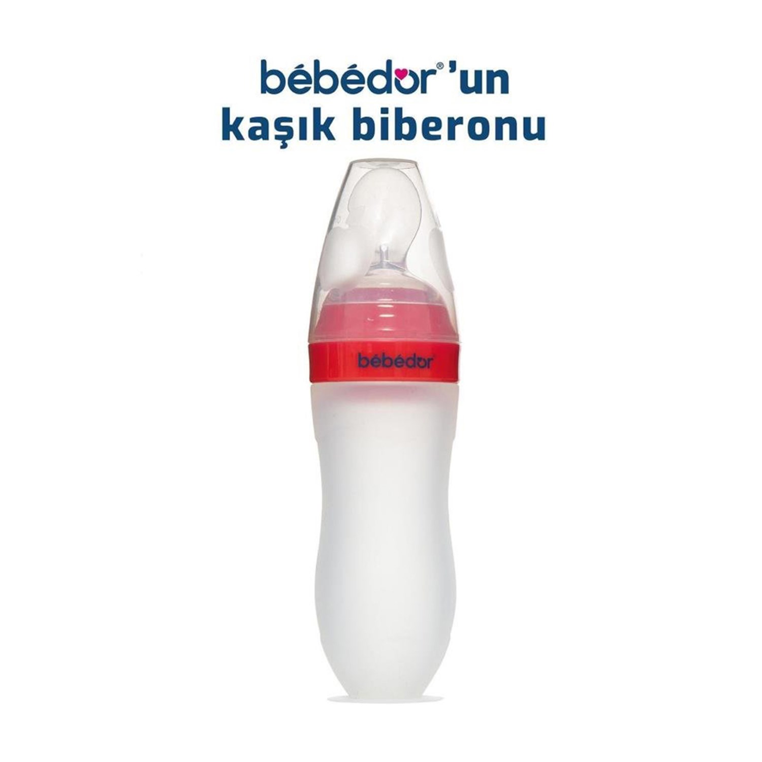 Bebedor Silikon Kaşıklı Biberon 120 Ml +6 Ay 7509 Şeffaf