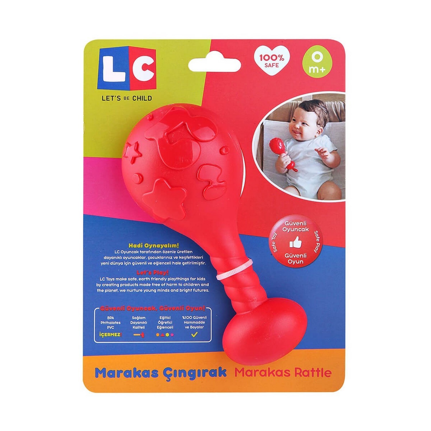Let's Be Child Marakas Çıngırak 0+ Ay 30614 Kırmızı
