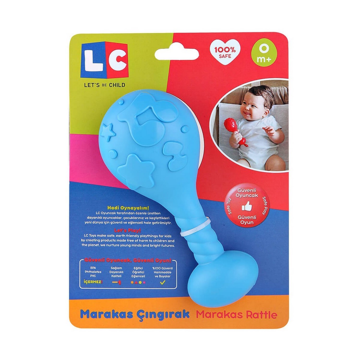 Let's Be Child Marakas Çıngırak 0+ Ay 30614 Mavi