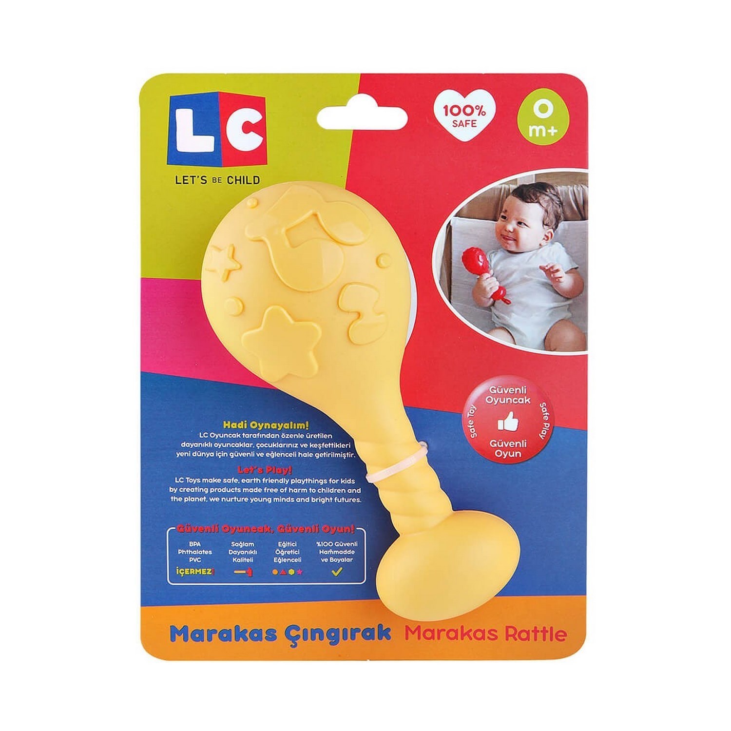 Let's Be Child Marakas Çıngırak 0+ Ay 30614 Sarı