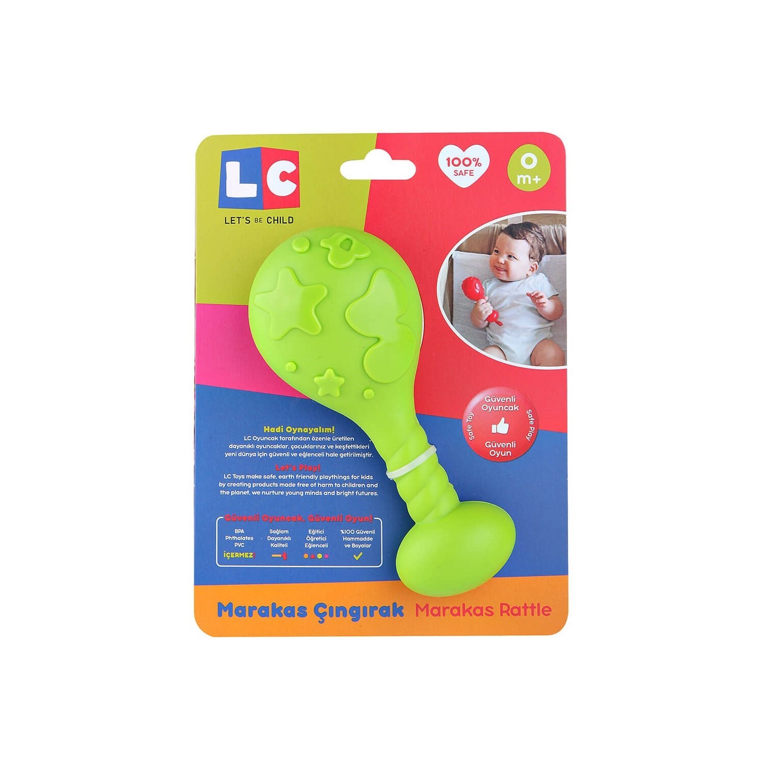Let's Be Child Marakas Çıngırak 0+ Ay 30614 Yeşil