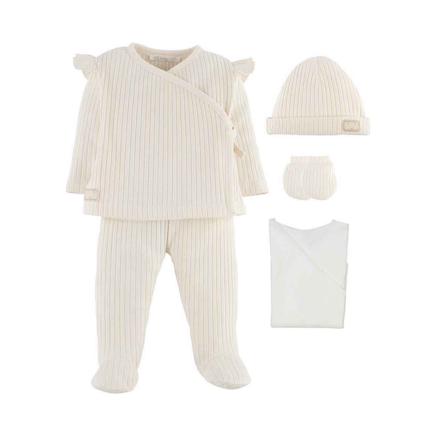 İdil Baby Bebek Zıbın Takımı 15570 Ekru
