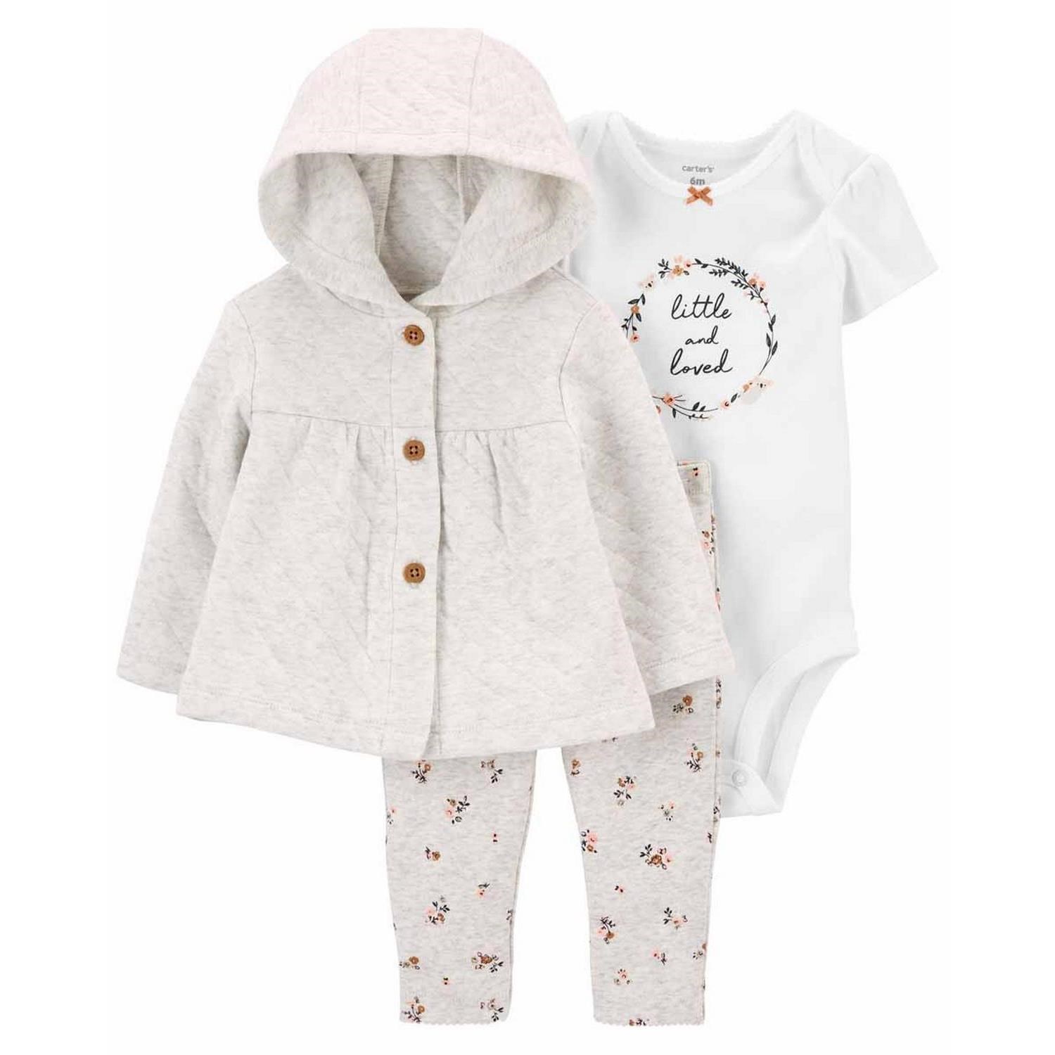 Carter's Layette Kız Bebek 3'lü Set 1M754010 Çok Renkli