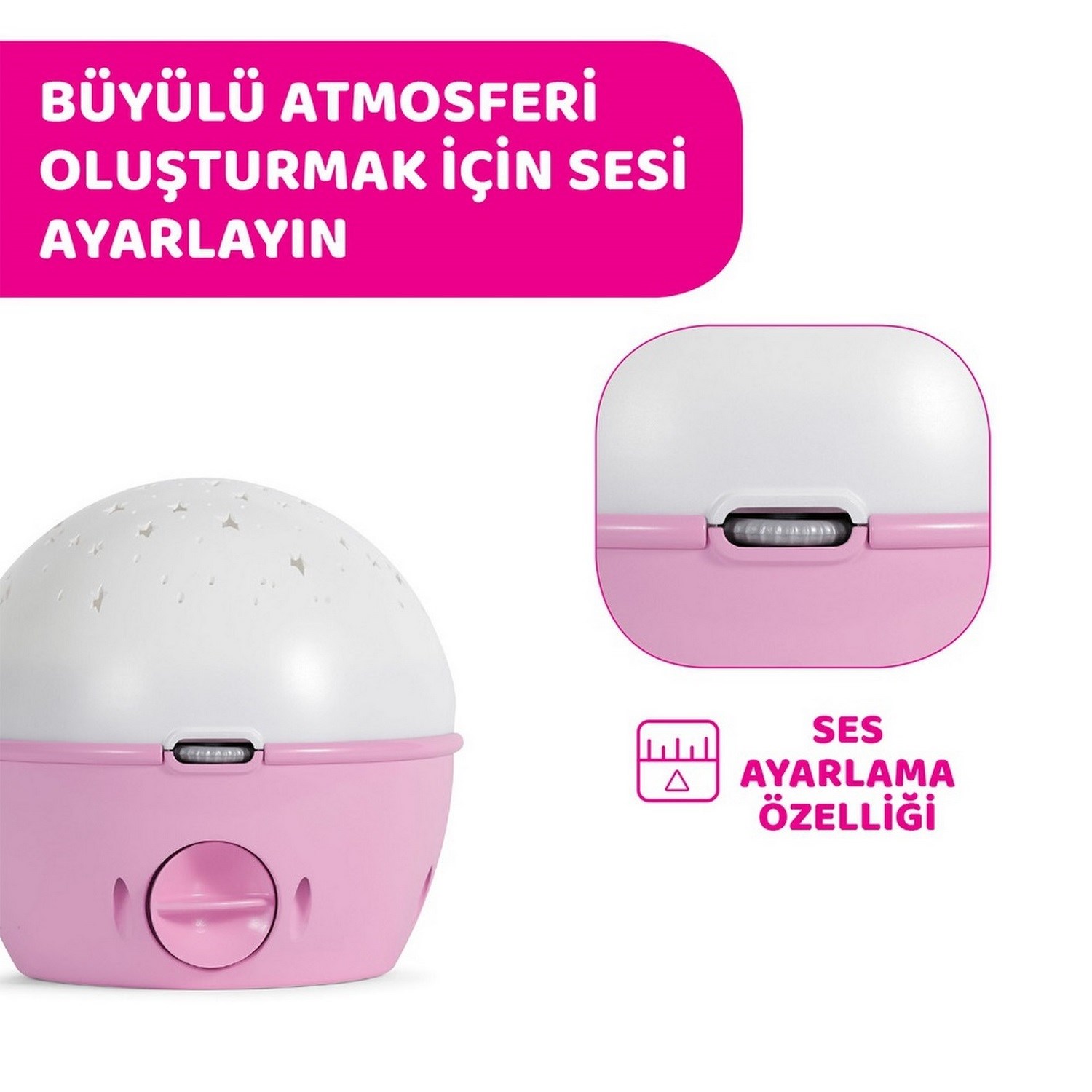 Chicco Next 2 Yıldızların Yanında Dönence 0+ Ay 7647 Pembe