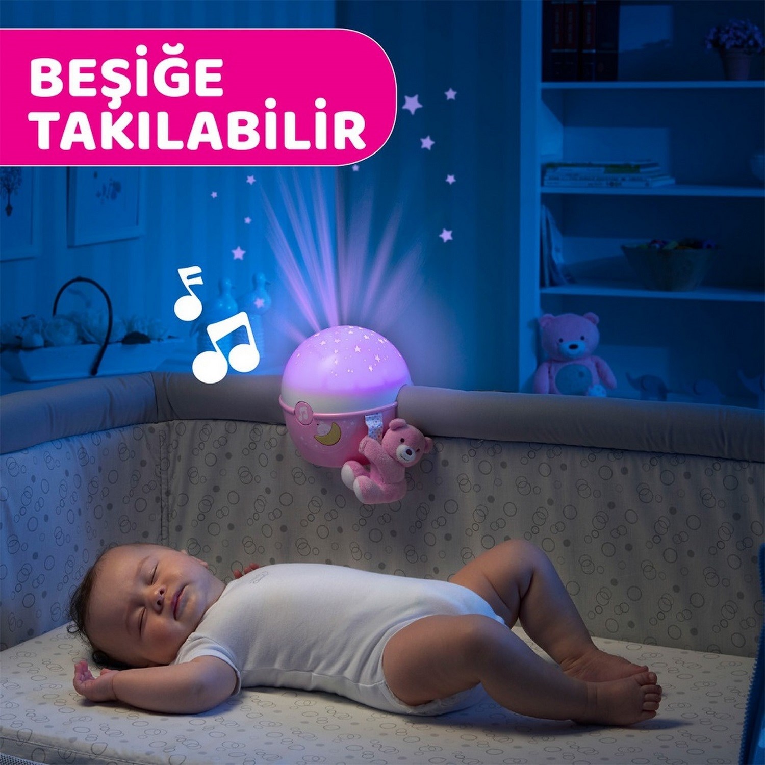 Chicco Next 2 Yıldızların Yanında Dönence 0+ Ay 7647 Pembe