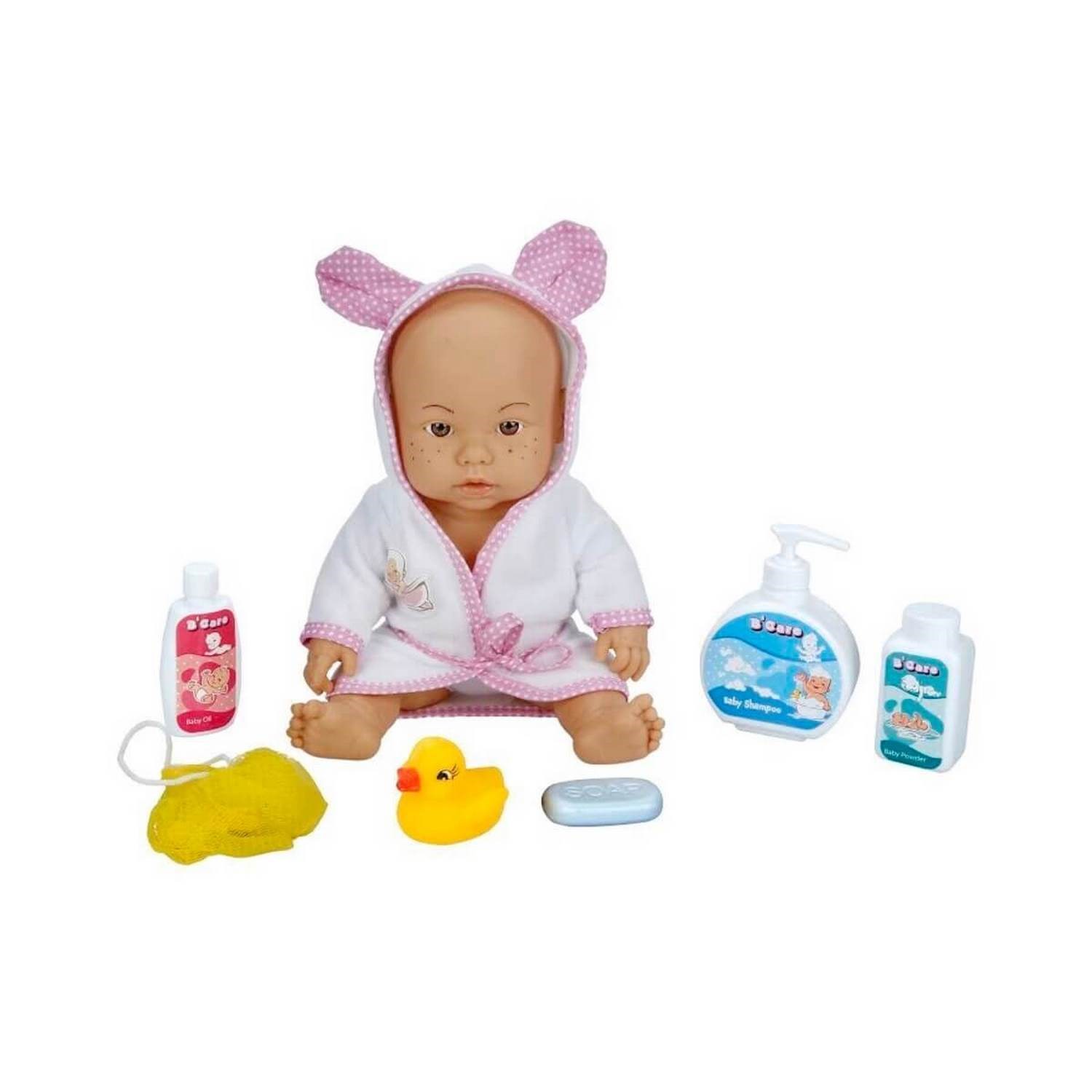 Bebelou Banyo Zamanı Bebek Seti 35 Cm 3+ Yaş Pembe