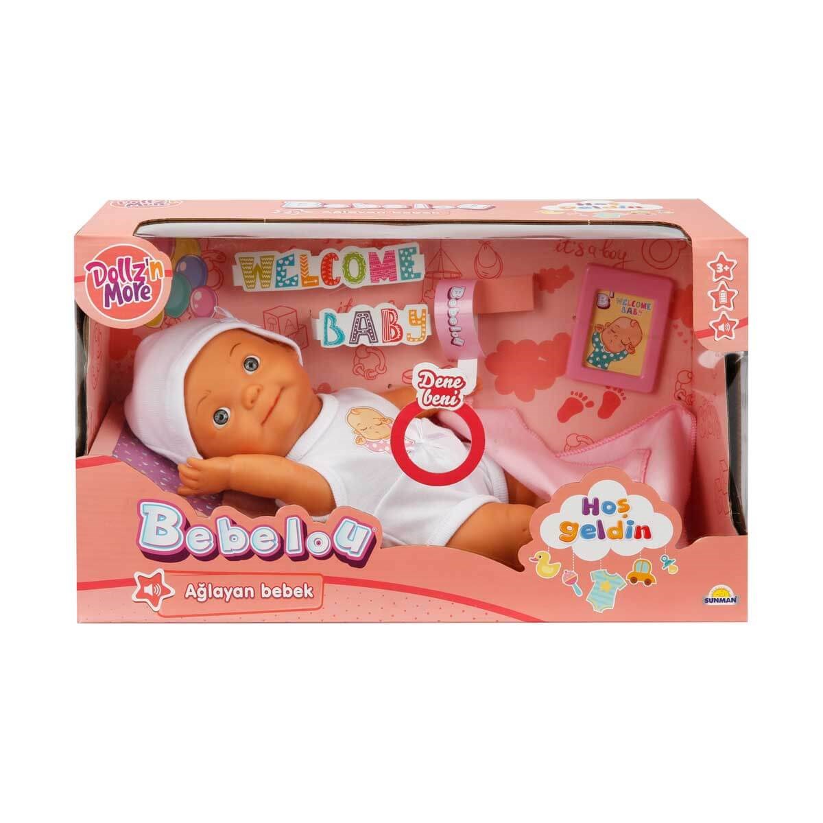 Bebelou Hoş Geldin Bebeği Sesli 30 Cm 3+ Ay Pembe