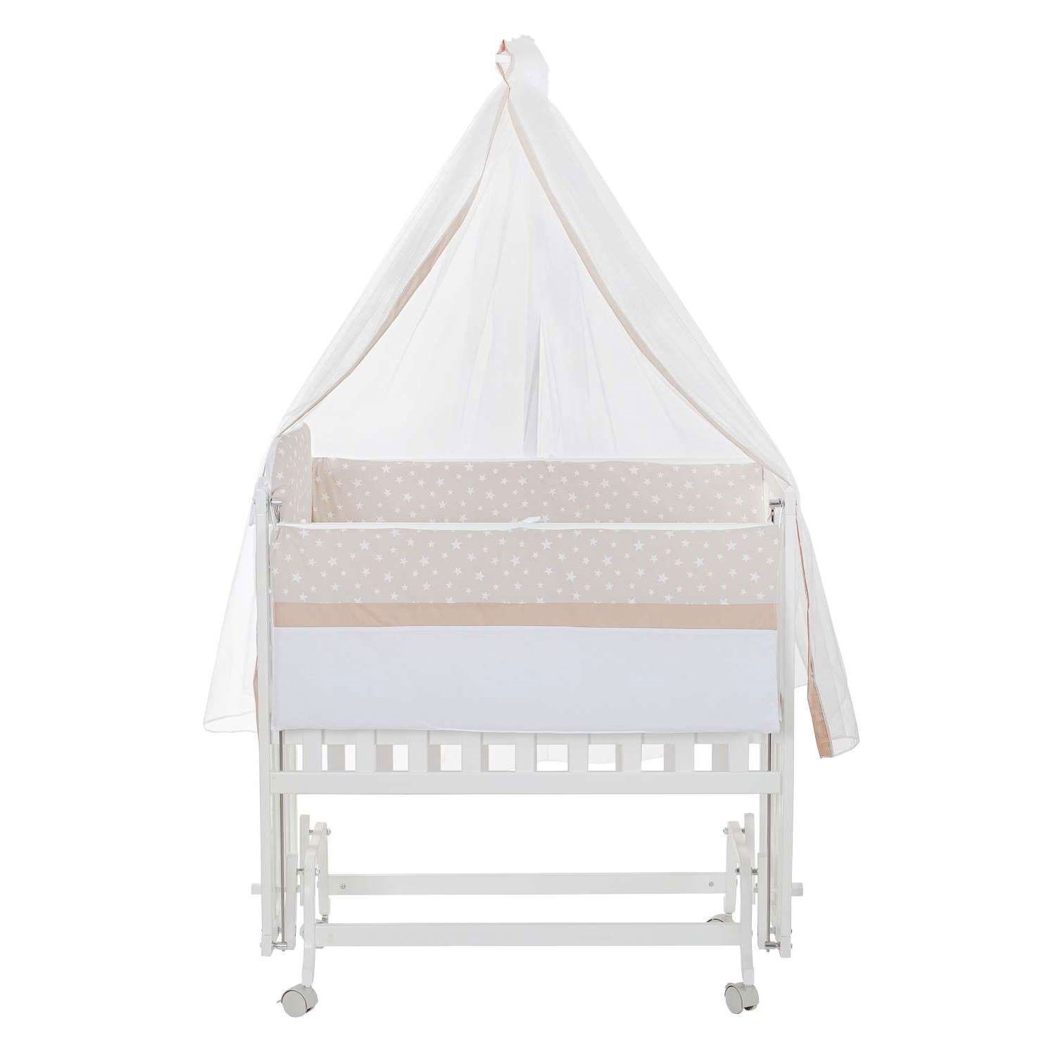 Baby Tech Extra Beyaz Ahşap Anne Yanı Beşik 50x90 Beyaz-Kahverengi
