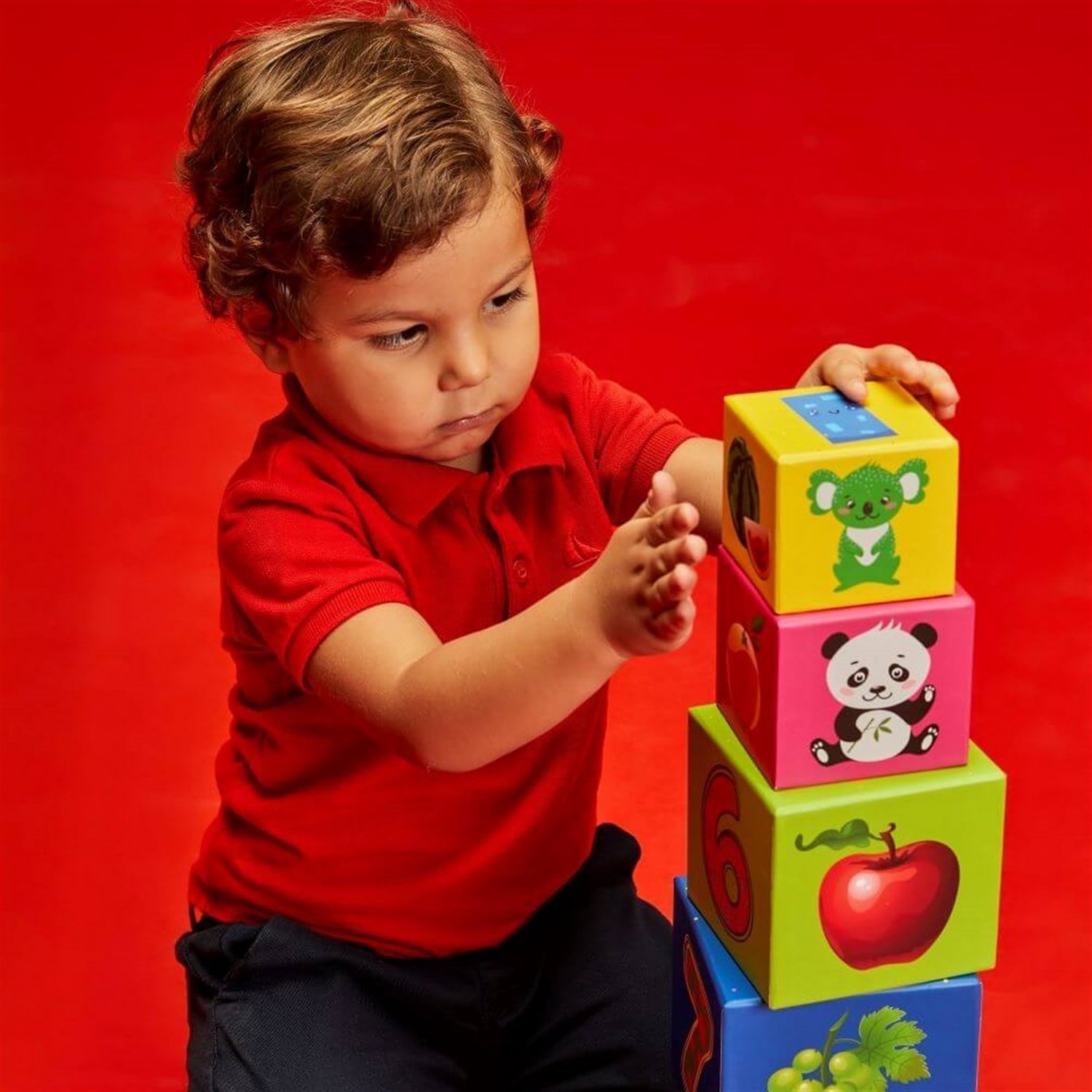 Let's Be Child Eğitici Denge Kule Oyunu 18+ Ay 30628 Çok Renkli