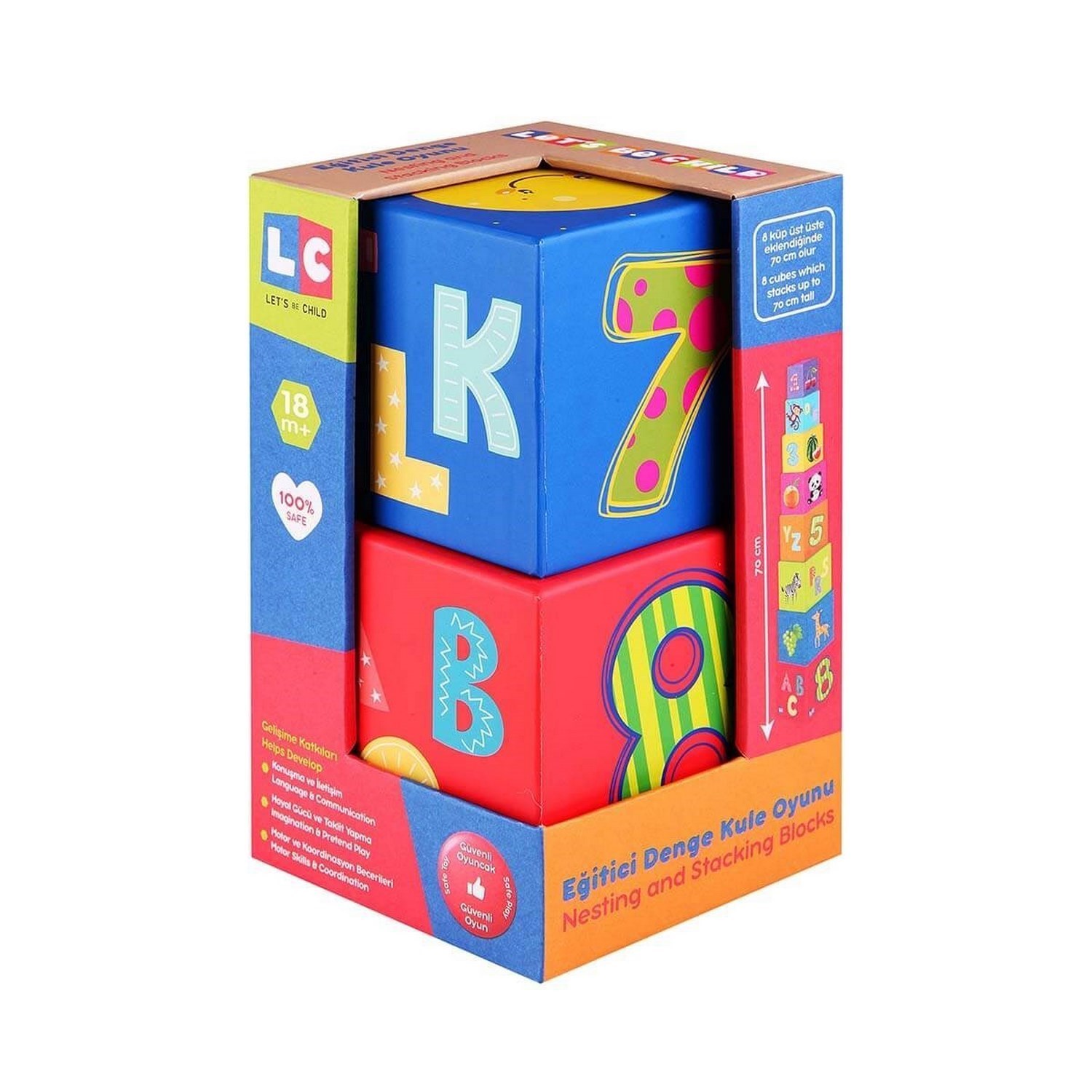 Let's Be Child Eğitici Denge Kule Oyunu 18+ Ay 30628 Çok Renkli