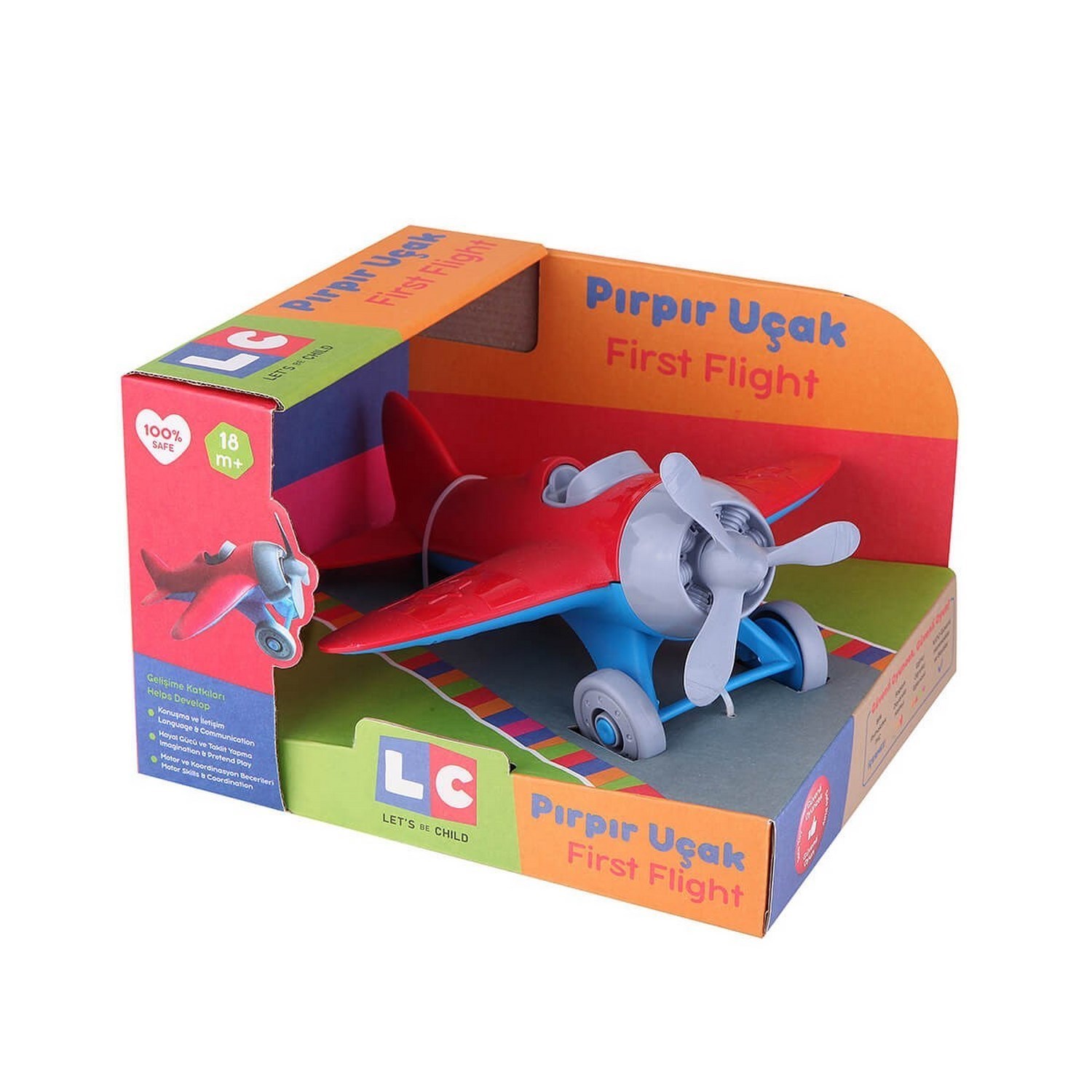 Let's Be Child Pırpır Uçak 18+ Ay 30770 Kırmızı