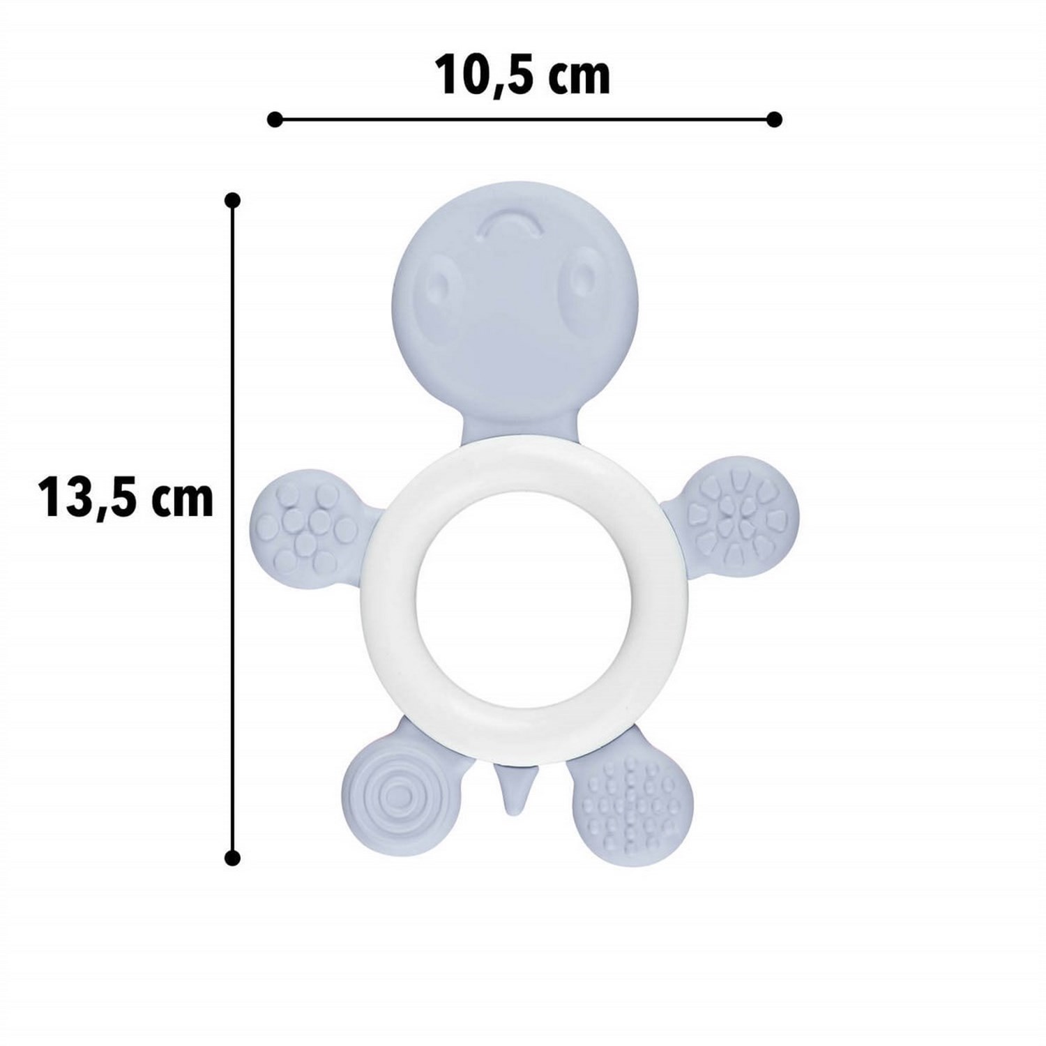 Let's Be Child Diş Kaşıyıcı Kaplumbağa 0+ Ay 30772 Gri