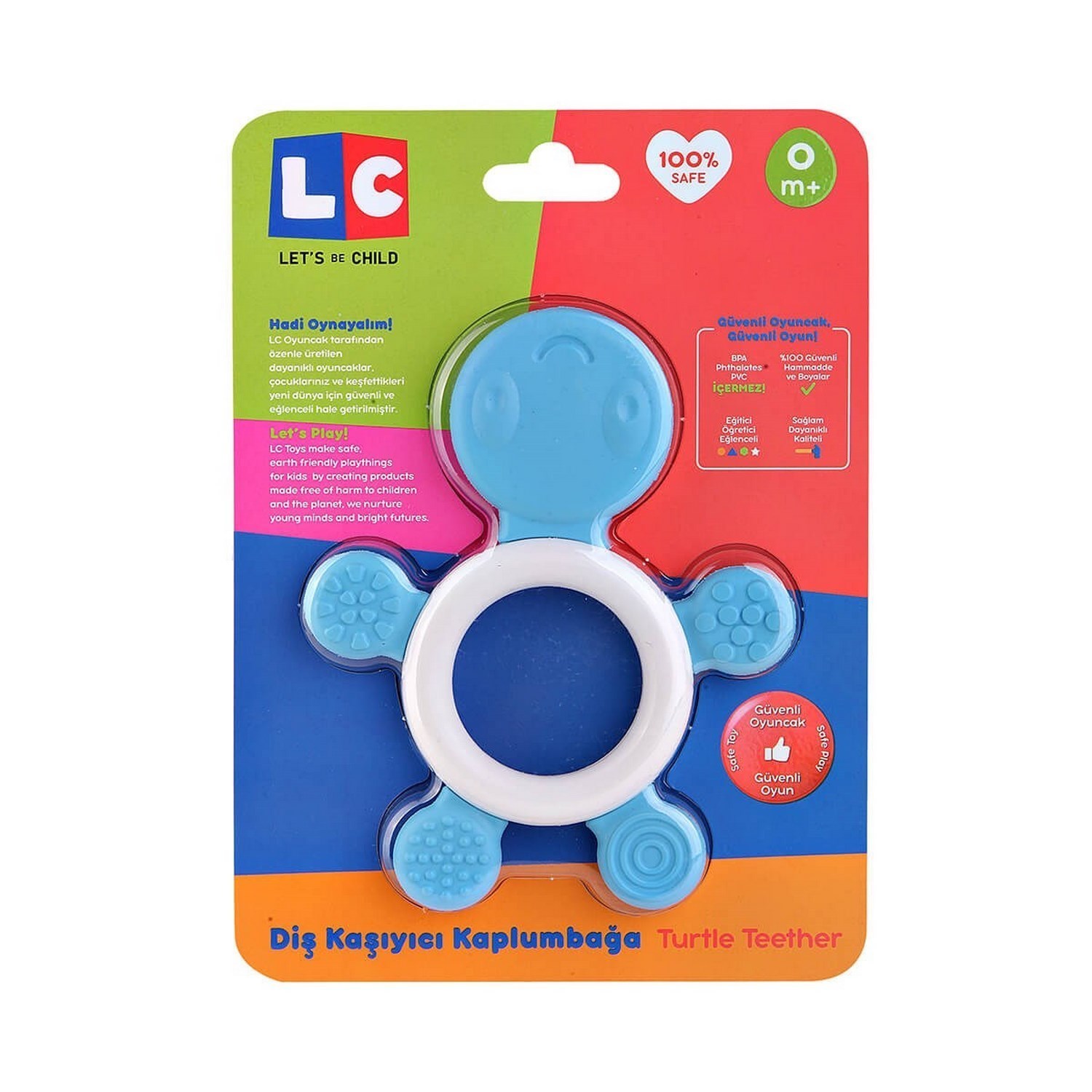 Let's Be Child Diş Kaşıyıcı Kaplumbağa 0+ Ay 30772 Mavi