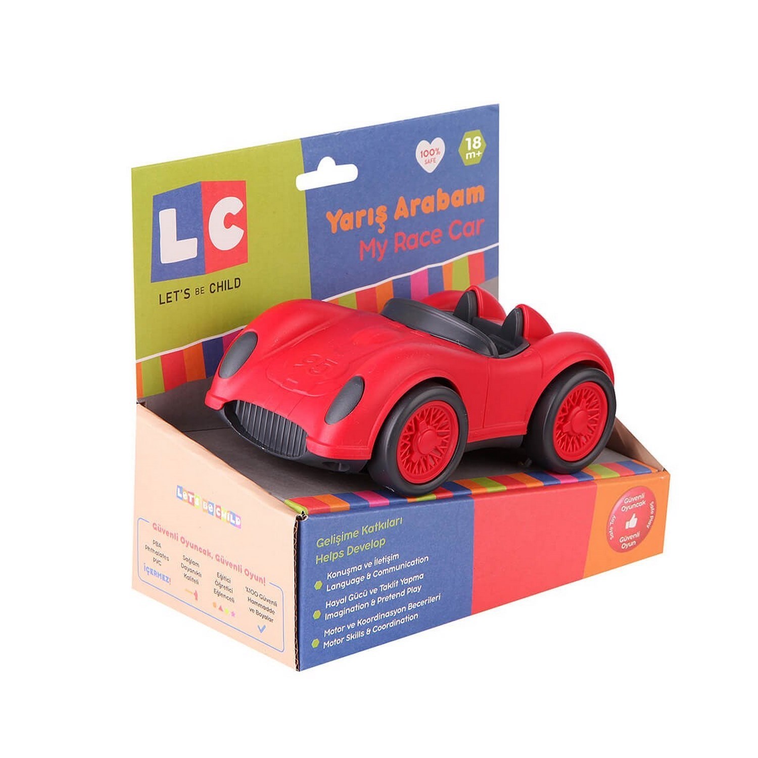 Let's Be Child Yarış Arabam 18+ Ay 30782 Kırmızı