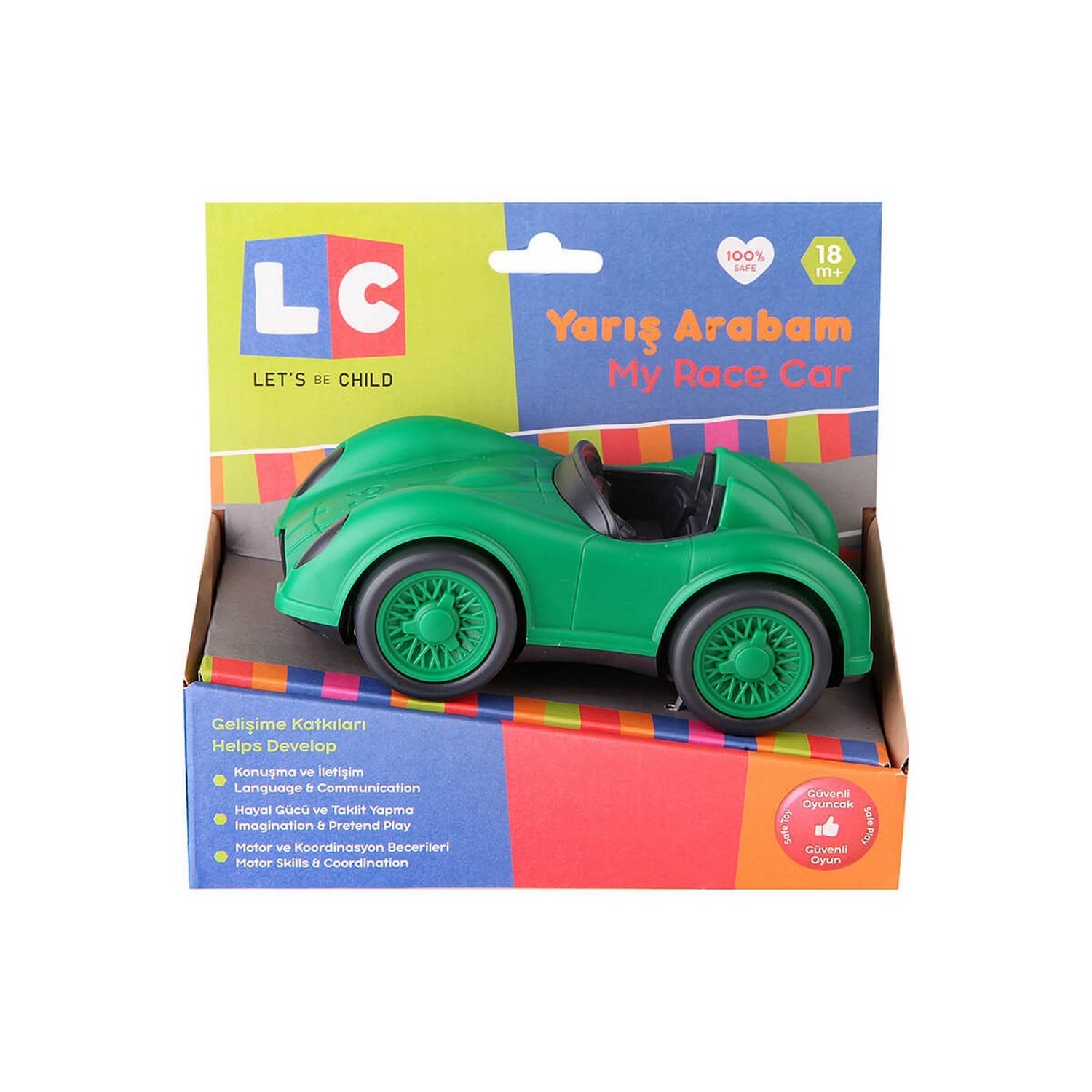 Let's Be Child Yarış Arabam 18+ Ay 30782 Yeşil